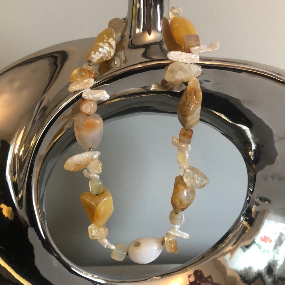 Chunky stone necklace